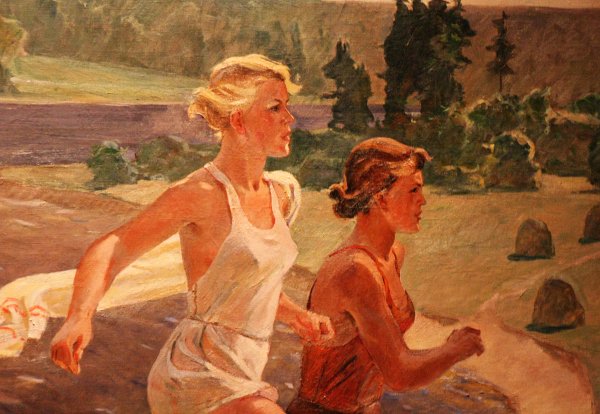 Александр Дейнека за занавеской 1933