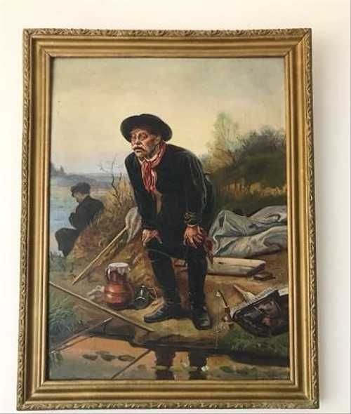 Перов рыболов картина