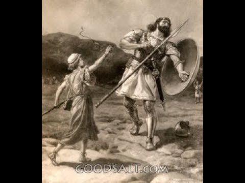 Давид и Голиаф картина Дюрер