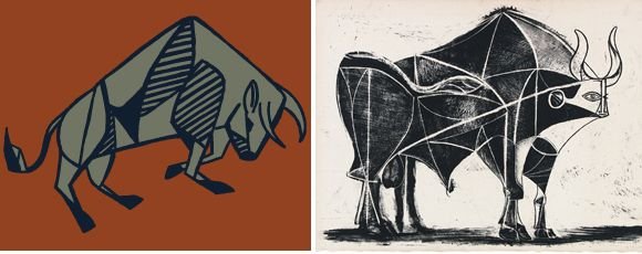 Пикассо быки кубизм