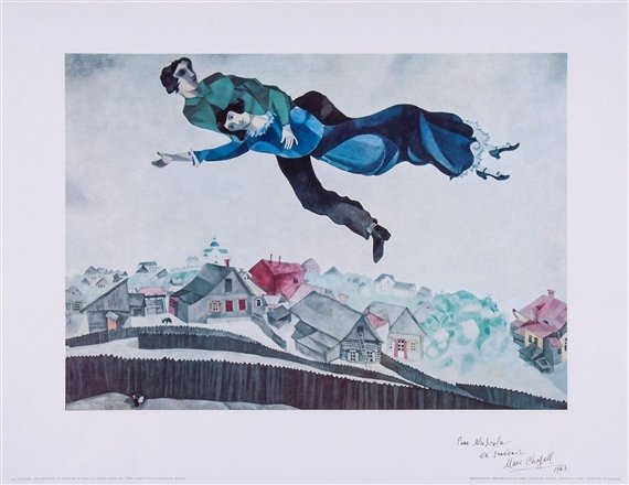 Шагал над городом картина (48 фото)