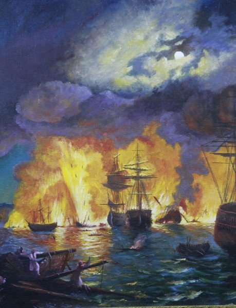 Идея картины Чесменский бой Айвазовского