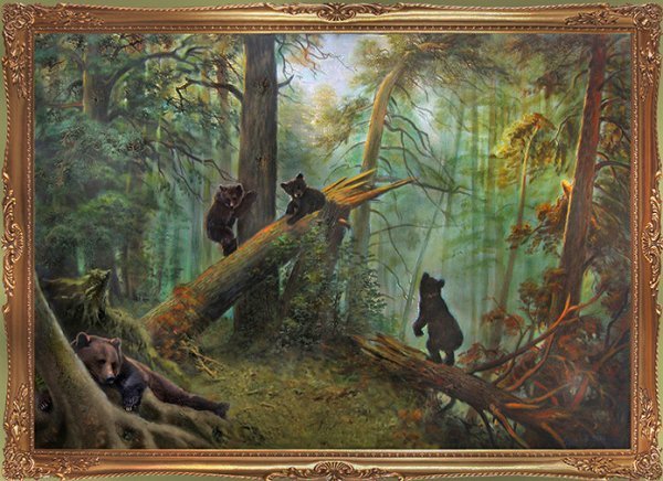 Утро в лесу картина (50 фото)