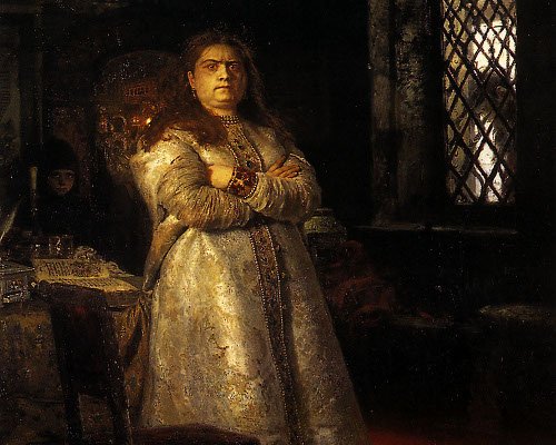 Царица Софья в Новодевичьем монастыре