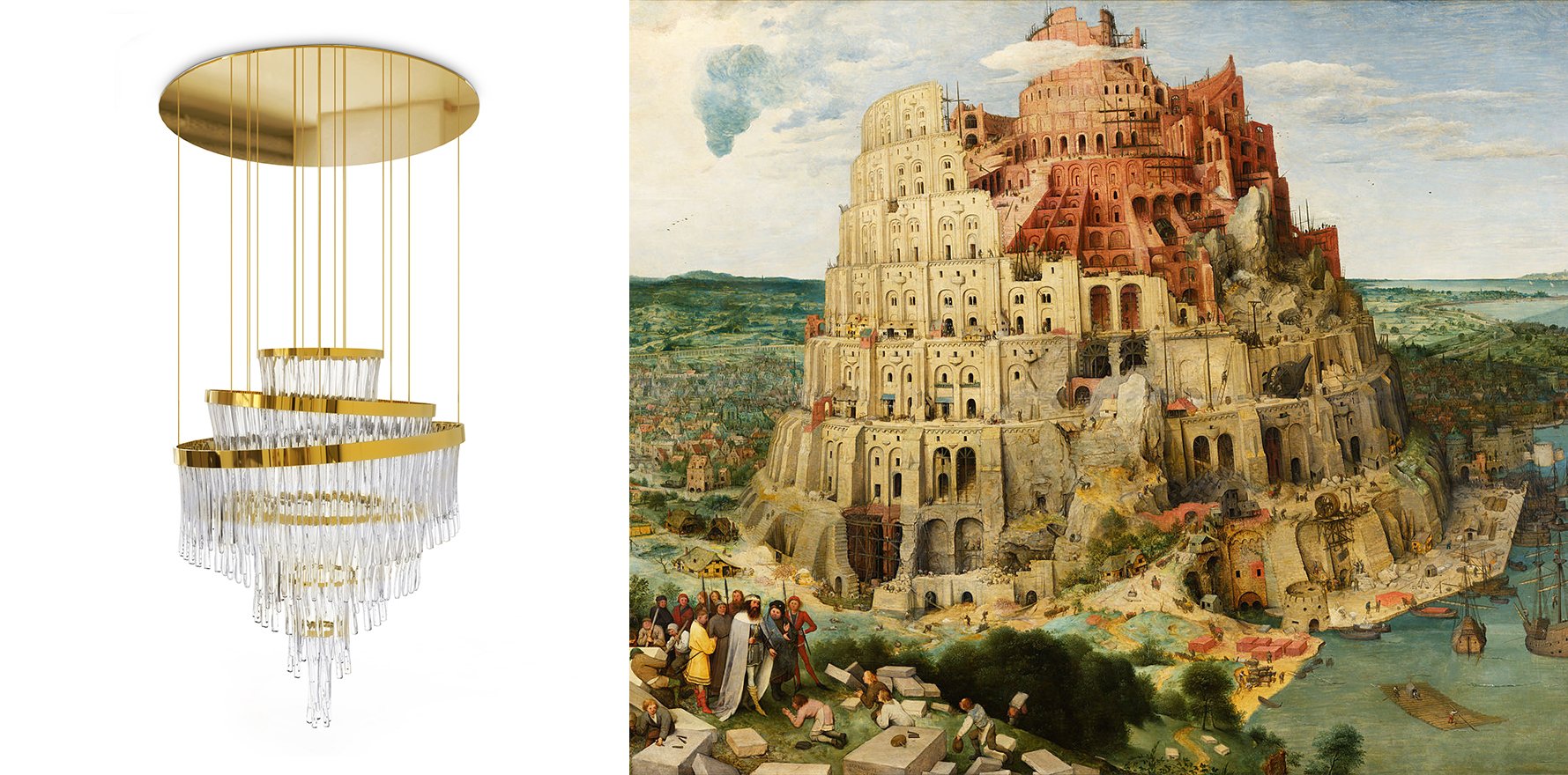 Малая Вавилонская башня брейгель обои для стола