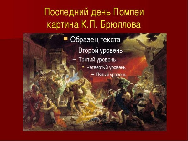 Брюллов Карл последний день Помпеи