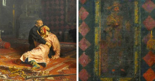 Иван Грозный убивает своего сына картина