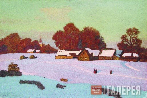 Левитан деревня зима 1877 1878