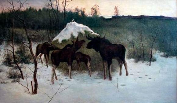 Картина лоси (49 фото)