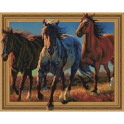 Алмазная мозаика лошади 40 х50