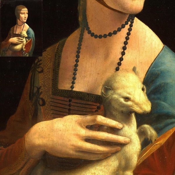 Леонардо да Винчи дама с горностаем