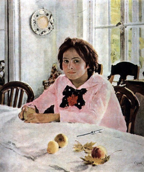 Описание девочки с персиками в.Серова 3 класс