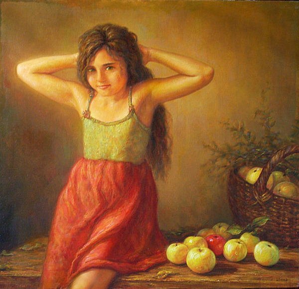 Игорь Майков художник картины красное яблочко