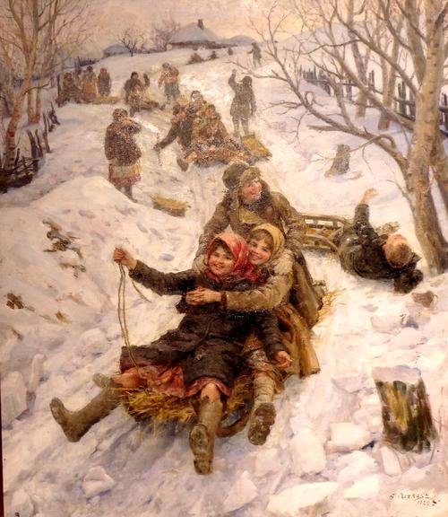 Сычков катание с горы