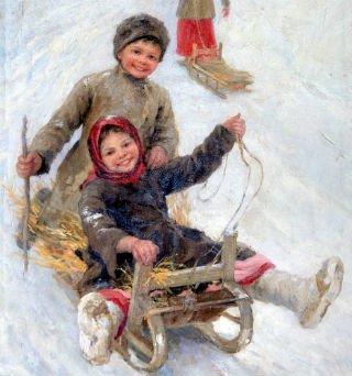 Богданов Бельский катание с горы