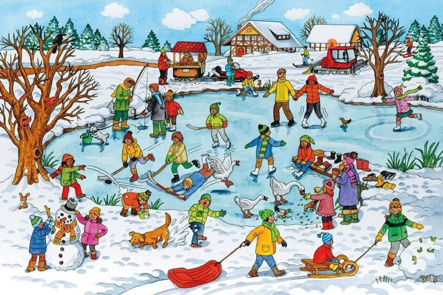 Зимние развлечения для дошкольников