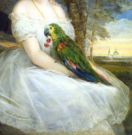 Кристина Робертсон children with Parrot