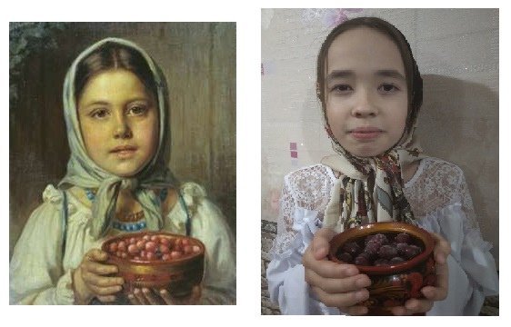 В Красном платочке у зеркала живопись