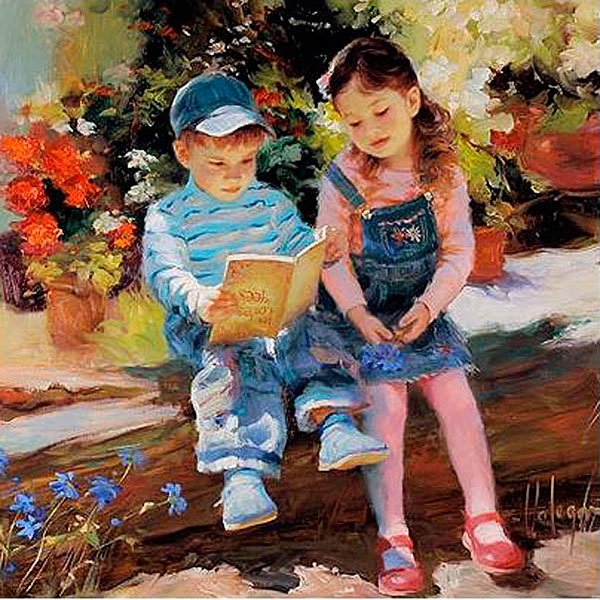 Беззаботное детство в картинах Владимира Волегова