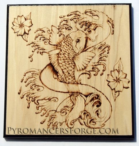 Японские узоры по дереву