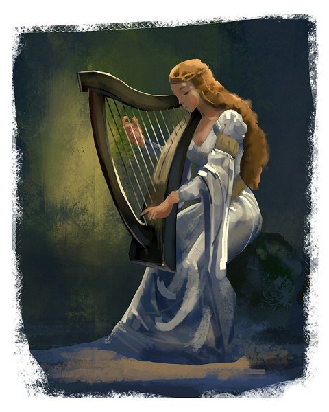 Женщина с арфой