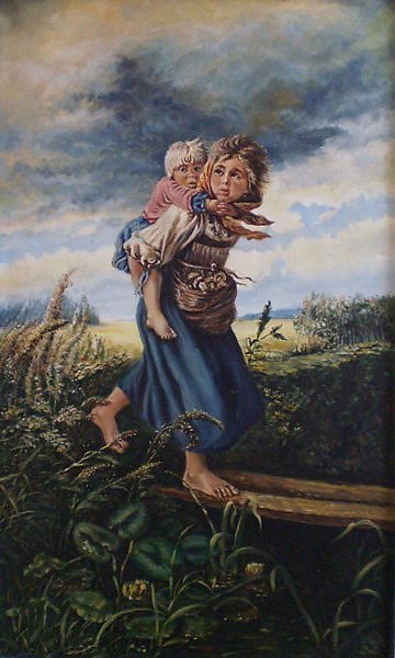 К Е Маковский дети бегущие от грозы
