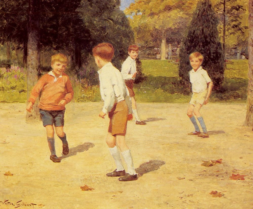 Играющие дети в живописи