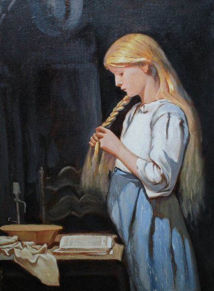 Марина журавлёва девочка с распущенной