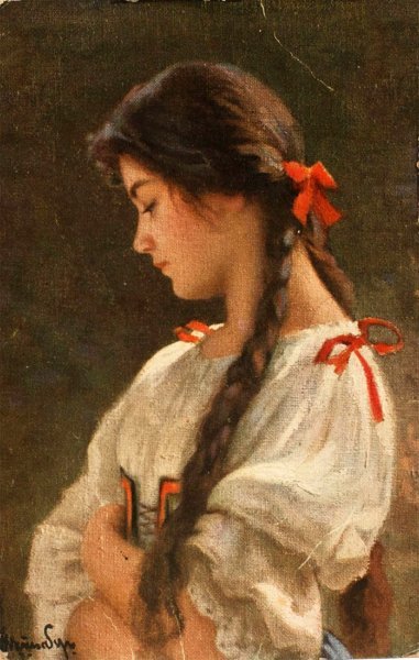 Красивая девушка в лодке