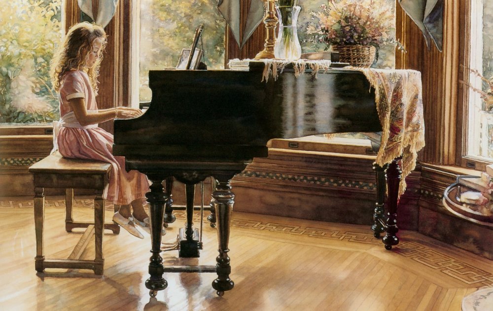 Картины с роялем