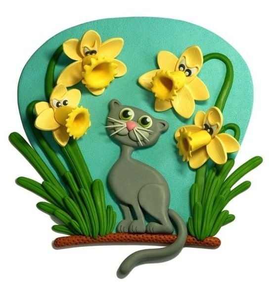 Композиция из пластилина