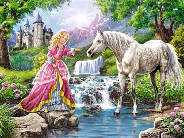 Картины принцесса на лошади