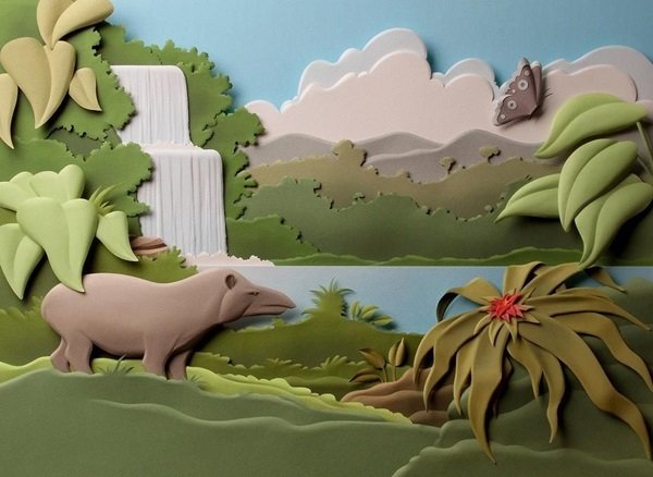 Бумажные картины Карлоса Мейра