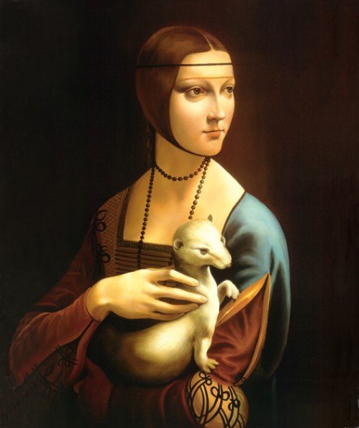 Дама с горностаем Леонардо да Винчи 1489 1490