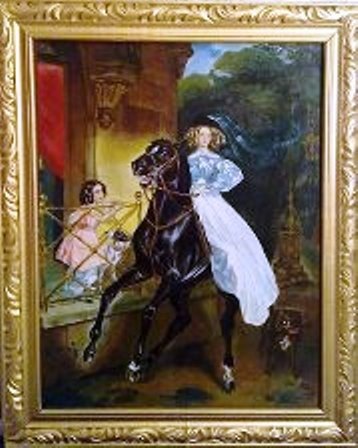Картина Карла Павловича Брюллова всадница