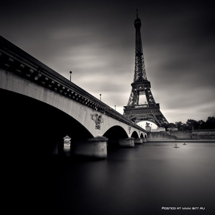 Париж в черно белых тонах