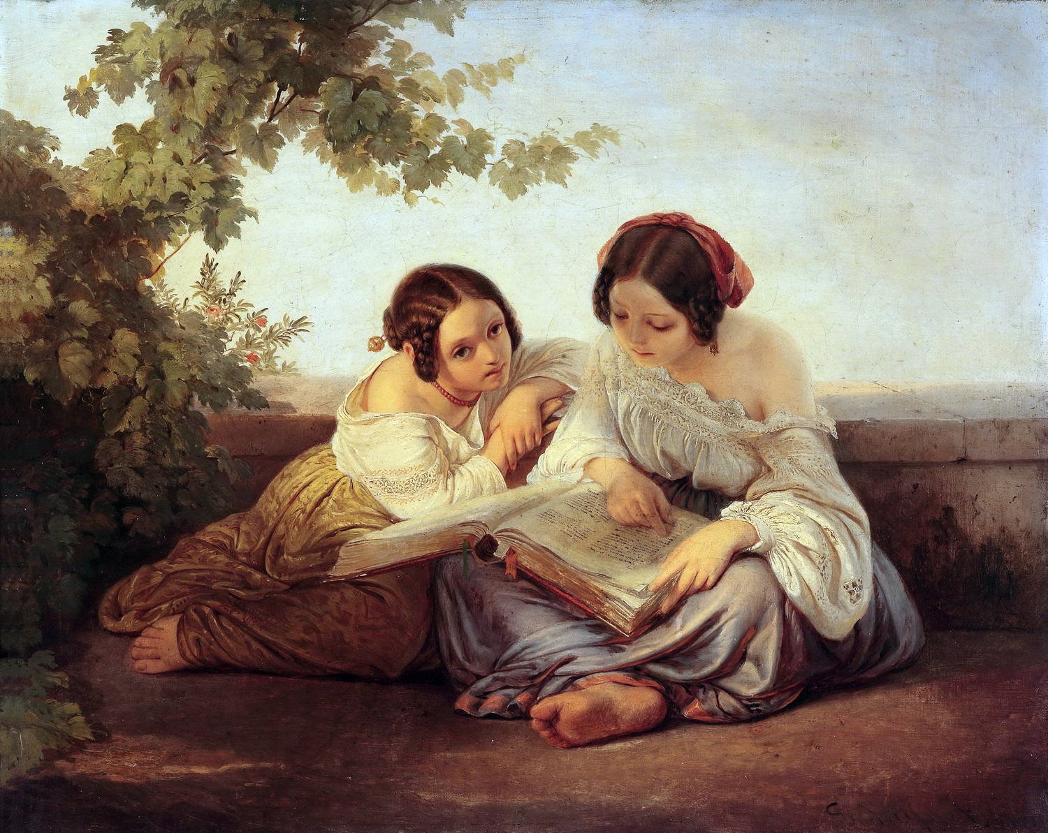Две женщины картина