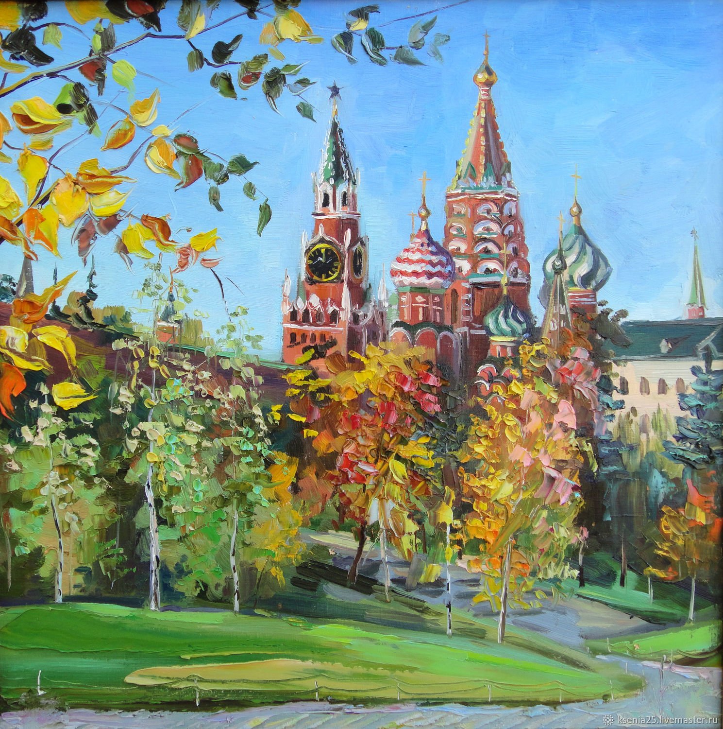 Москва рисунки на деревьях - 85 фото