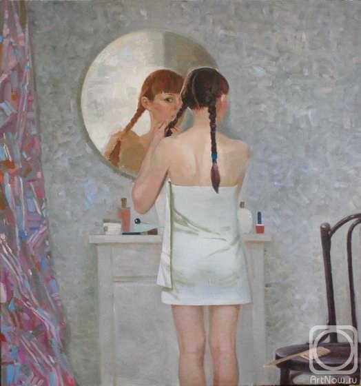 Зинаида Евгеньевна Серебрякова за туалетом. Автопортрет