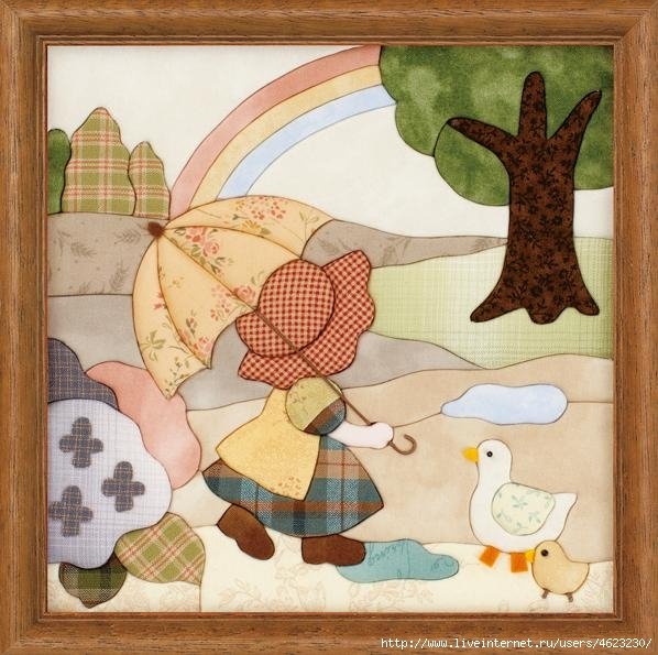 Аппликация на ткани