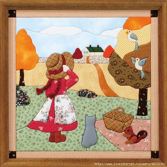 Панно техника кинусайга