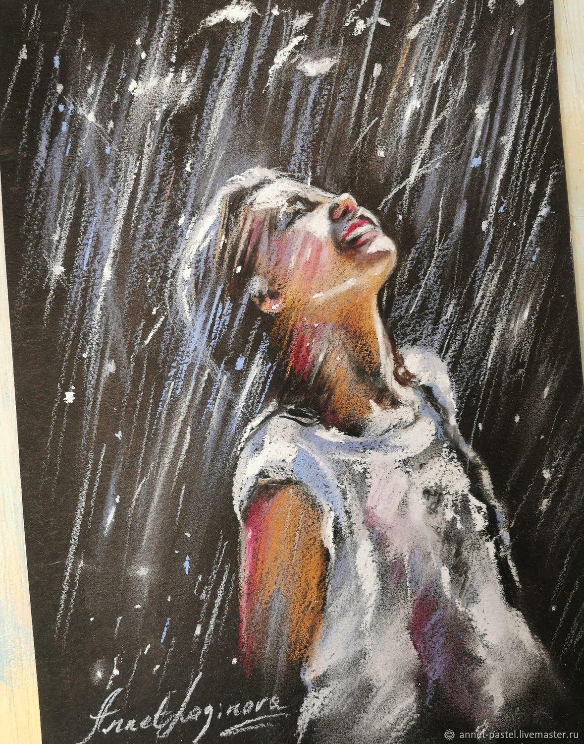 Краска плачу. Фрэнсис МАККРОРИ картины. Картина дождь. Под дождем живопись. Девушка под дождем живопись.