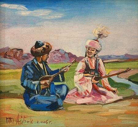 Казахская девушка в национальном мульт