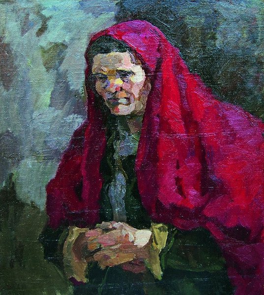 Африканка в тюрбане картина