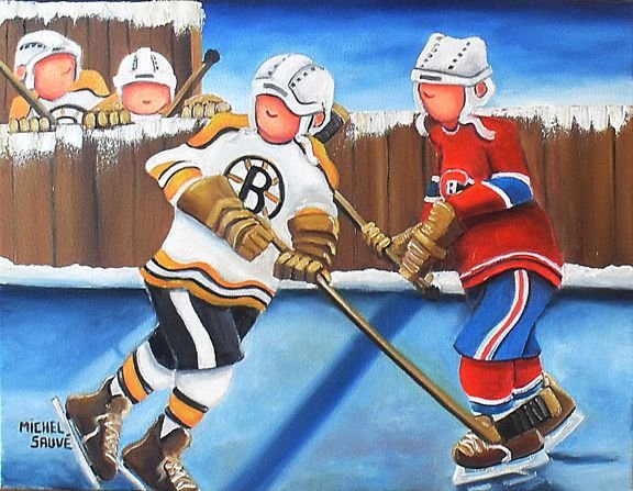 Картины с хоккеем децкие