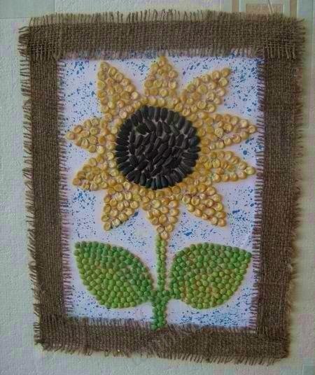 Панно из семян. «Подсолнух»