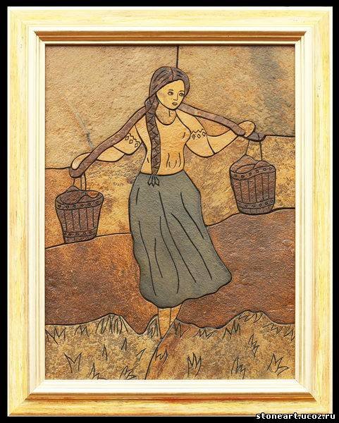 Девушка с коромыслом картина