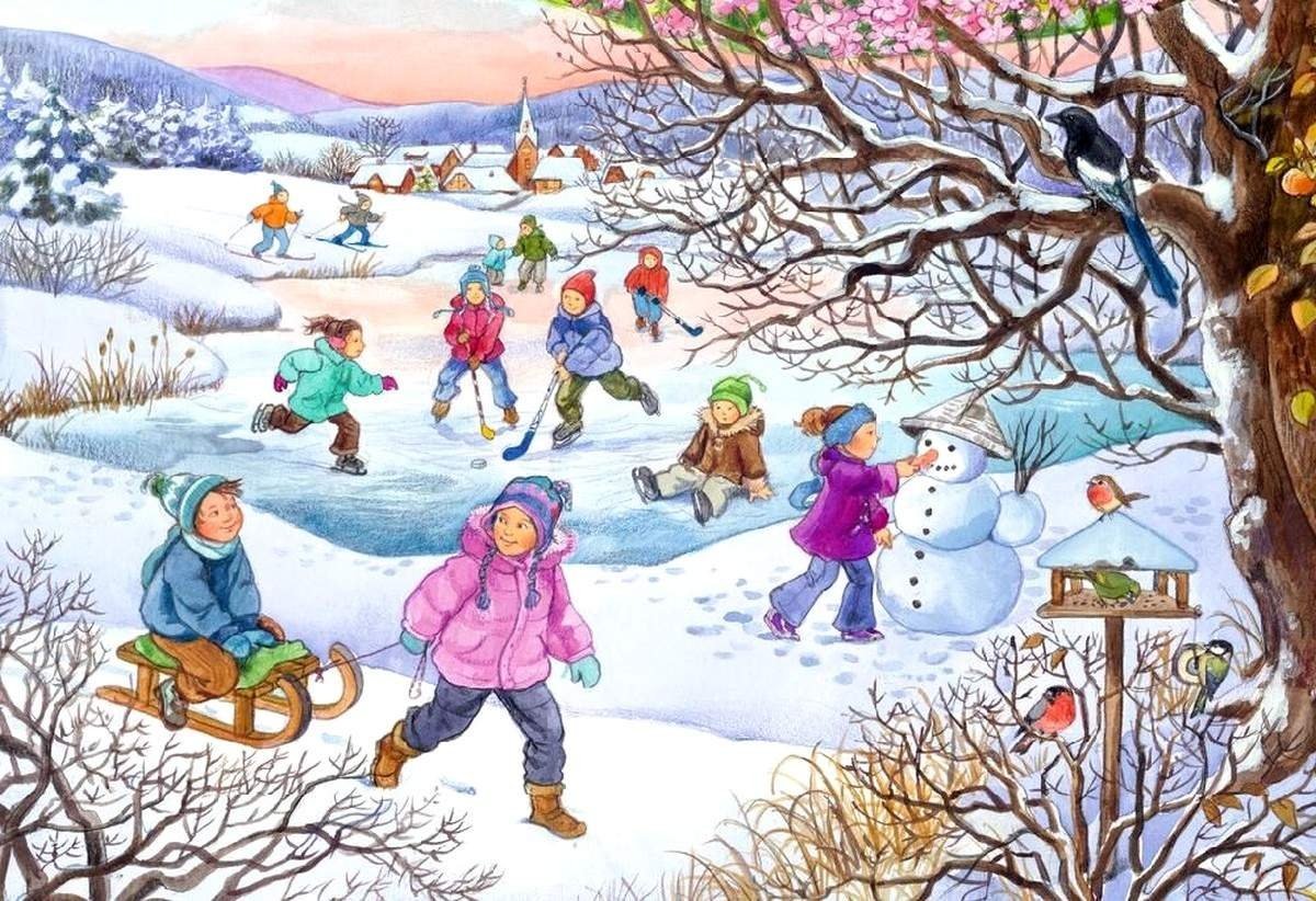 Зима для дошкольников