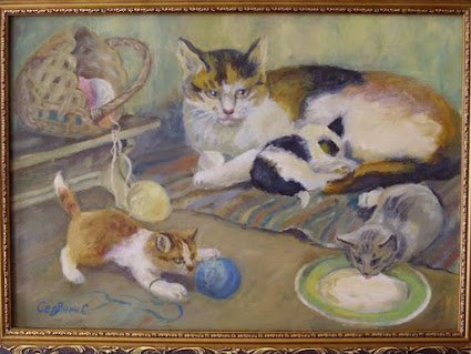 Картина котенок