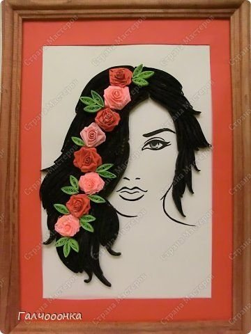 Картины с лицами девушек из фоамирана
